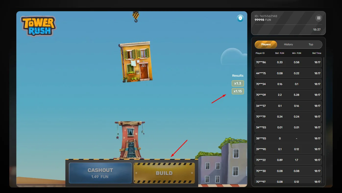قواعد اللعب في Tower Rush — كيف يتم لعب لعبة Tower Rush؟
