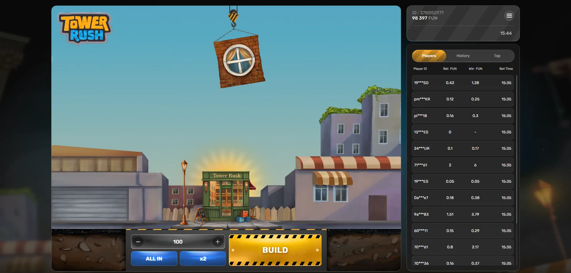 خطوات بدء اللعب في tower rush bet للمبتدئين